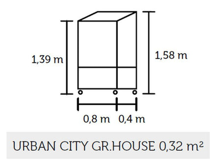 Juliana Urban Gewächshaus City Greenhouse, 4mm Sicherheitsglas