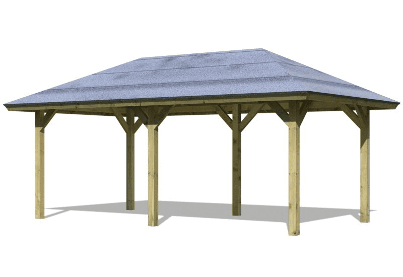 Karibu 4-Eck Pavillon Classic Bergen 2 kdi