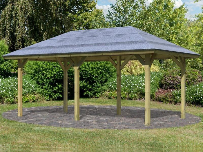 Karibu 4-Eck Pavillon Classic Bergen 2 kdi