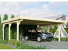 Karibu Carport Classic Doppel 1 ohne Einfahrtsbogen kdi