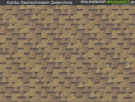 Karibu Dachschindeln Asymetrisch Zedernholz 10 Pakete