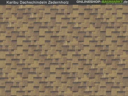 Karibu Dachschindeln Asymetrisch Zedernholz 21 Pakete