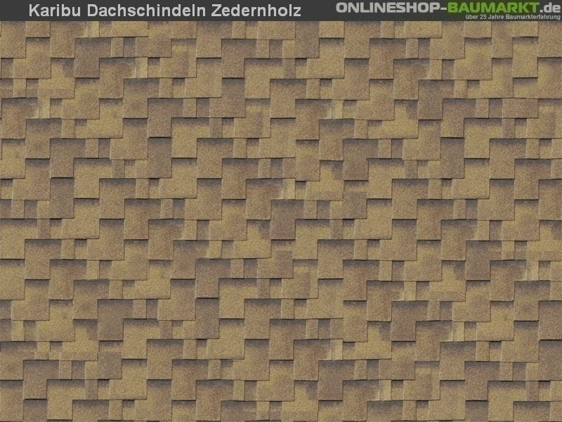 Karibu Dachschindeln Asymetrisch Zedernholz 8 Pakete