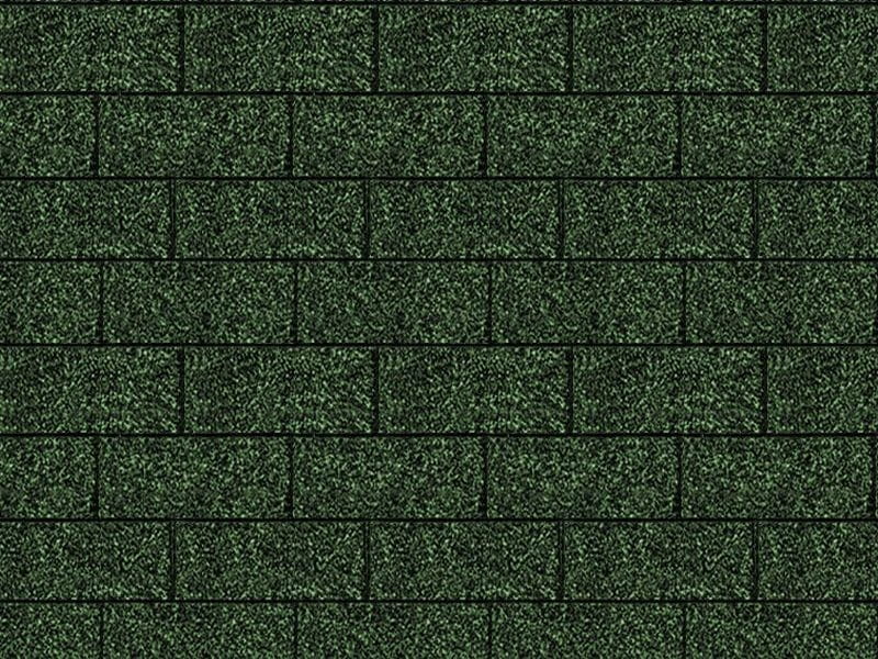 Karibu Dachschindeln Rechteck dunkelgrün 5  Pakete
