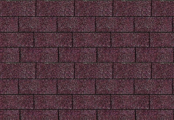 Karibu Dachschindeln Rechteck dunkelrot 6 Pakete