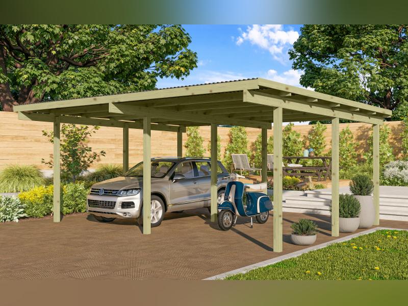 Karibu Doppelcarport ECO 1 Variante A kdi
