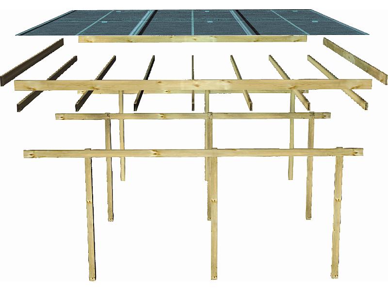 Karibu Einzelcarport ECO 1 Variante A kdi