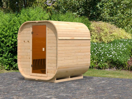Karibu Fasssauna Quadro 1 ohne Ofen - 38 mm