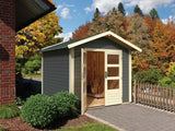Karibu Gartenhaus Ravenna 1 terragrau