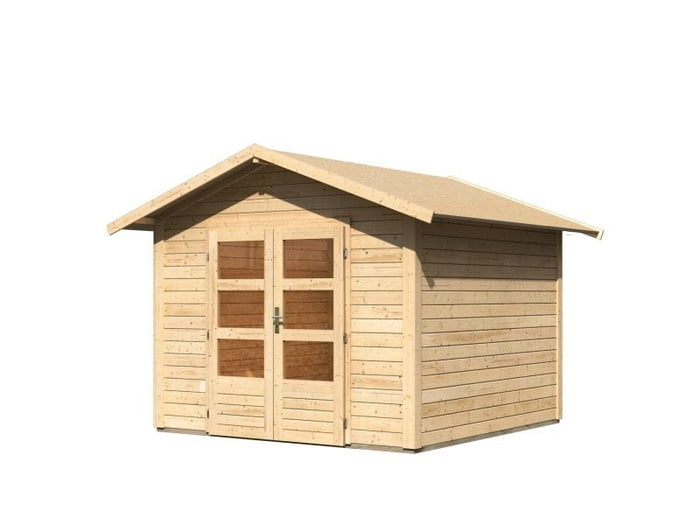 Karibu Gartenhaus Ravenna 2, natur, inkl. Fußboden