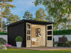 Karibu Gartenhaus Stockach 4 in schwarz