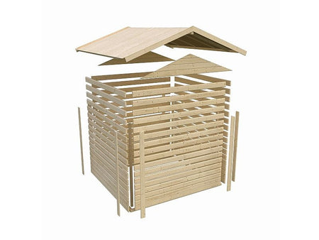 Karibu Gartenhaus Theres 3 natur 28 mm