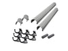 Karibu graue PVC-Dachrinne für Flachdach bis 330 cm Set K