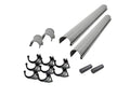Karibu graue PVC-Dachrinne für Flachdach bis 555 cm Set P