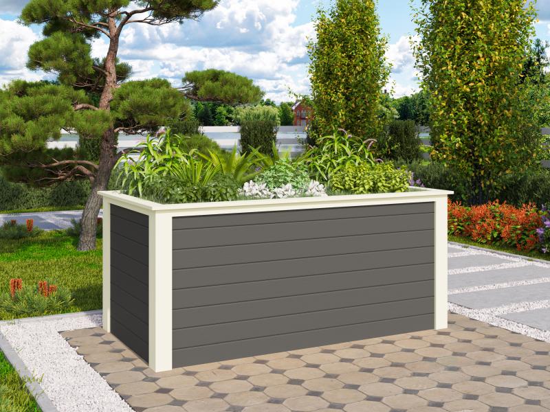 Karibu Hochbeet 1 in terragrau 28 mm