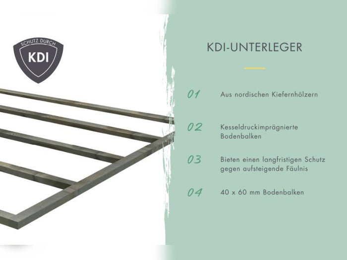Karibu Hybrid Gartenhaus Jupiter 2 C anthrazit/anthrazit