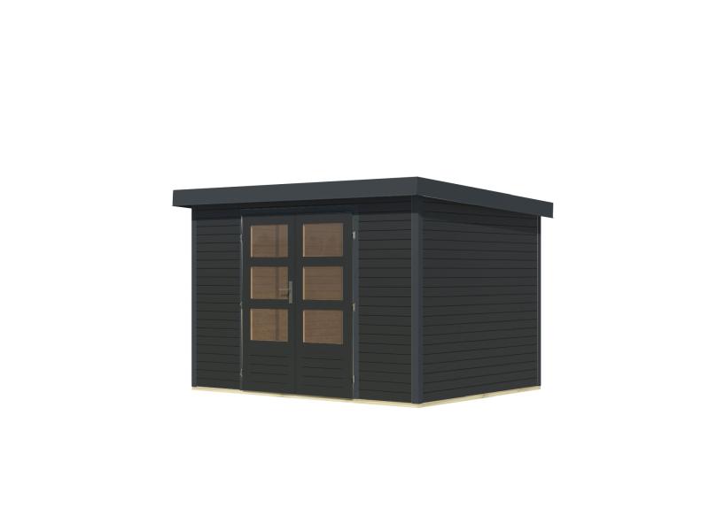 Karibu Hybrid Gartenhaus Jupiter 4 C anthrazit/anthrazit