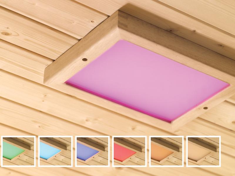 Karibu LED Farblicht Größe 2 inkl. Fernbedienung