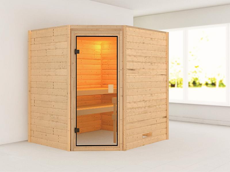 Karibu Massivholzsauna Mia 38 mm