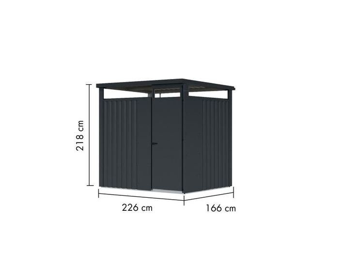 Karibu Metallgerätehaus Osten 1,5 anthrazit