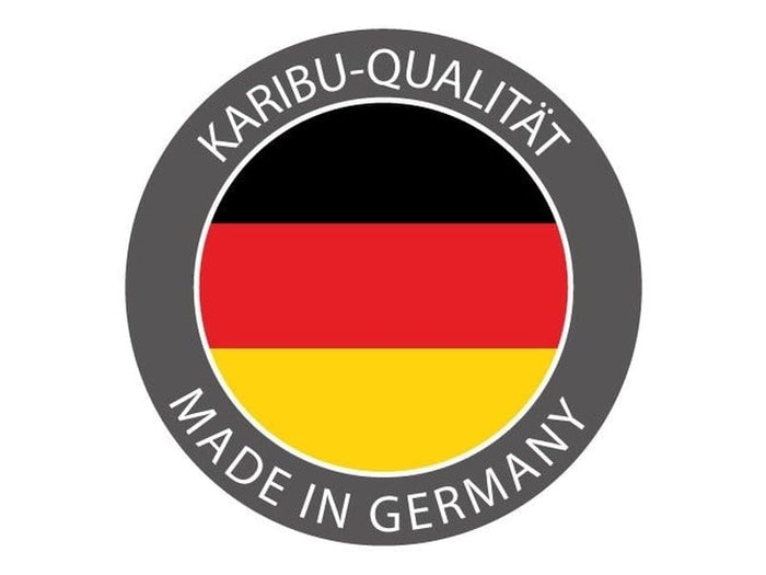 Karibu Multifunktions-Sauna Asta mit Dachkranz, 9 kW Ofen und Infrarotstrahler