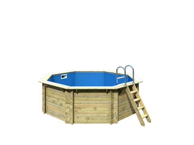 Karibu Pool Modell 1 Variante A im Set mit Filteranlage und Skimmer