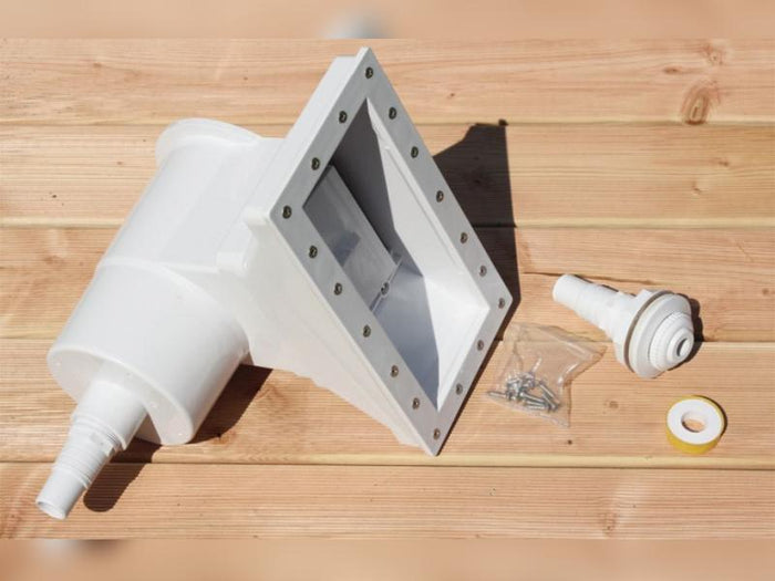 Karibu Pool Modell 2 Variante B, mit Terrasse inkl. Filterpaket und Skimmer