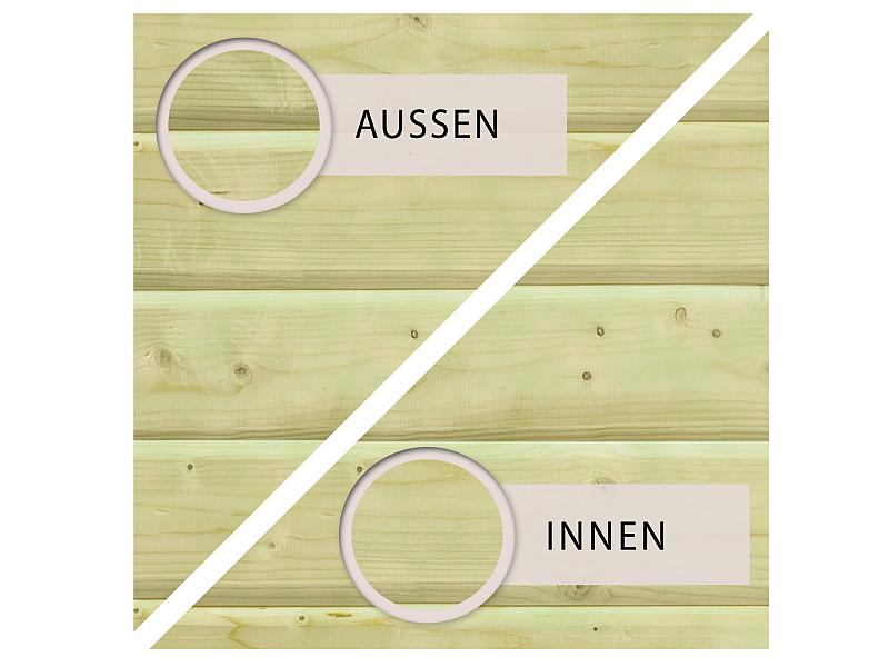Karibu Pool Modell 2 X im Set mit Terrasse kdi - Folie Blau
