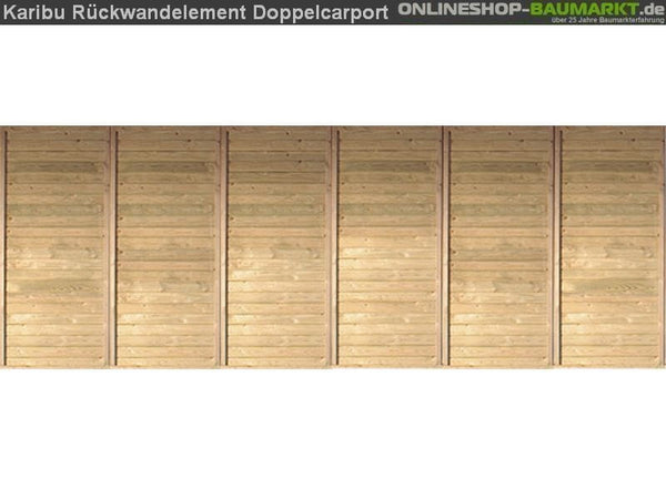 Karibu Rückwand für Doppelcarport kdi