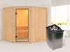 Karibu Sauna Bodo 68 mm inkl. 9 kW Ofen integr. Steuerung