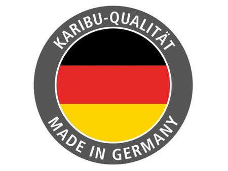 Karibu Sauna Carin inkl. 9 kW Ofen ext. Steuerung mit Klarglas Ganzglastür  - ohne Dachkranz -