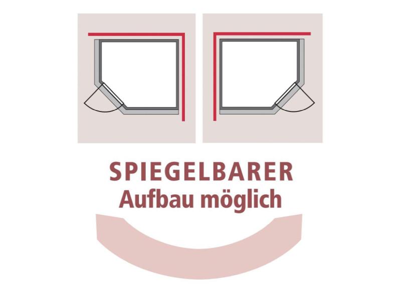 Karibu Sauna Carin inkl. 9 kW Ofen ext. Steuerung mit Klarglas Ganzglastür - mit Dachkranz -