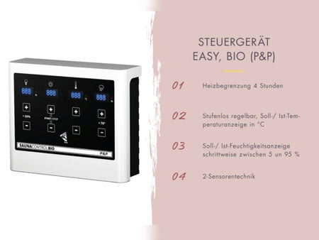 Karibu Sauna Irava 1 - inkl. 3,6 kW Bioofen ext. Steuerung