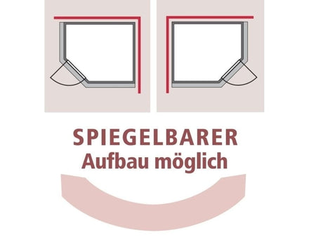 Karibu Sauna Mia inkl. 9 kW Ofen ext. Steuerung, mit klassischer Saunatür -ohne Dachkranz-