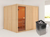 Karibu Sauna Nybro 68 mm inkl. 9 kW Ofen integr. Strg