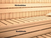 Karibu Sauna Rückenlehnen und Bankblenden Set 3 Premium