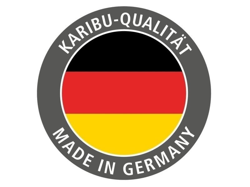 Karibu Sauna Siirin inkl. 9 kW Ofen mit externer Steuerung mit moderner Saunatür -ohne Dachkranz-
