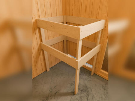 Karibu Sauna Tromsö 68 mm inkl. 9 kW Bioofen ext. Steuerung