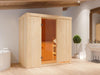 Karibu Sauna Variado inkl. 9 kW Bioofen ext. Steuerung, mit klassischer Tür -ohne Dachkranz-