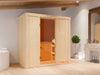 Karibu Sauna Variado inkl. 9 kW Ofen ext. Steuerung, mit klassischer Saunatür -ohne Dachkranz-