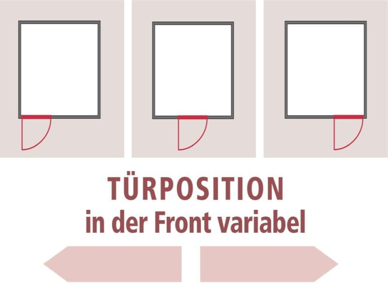 Karibu Sauna Variado inkl. 9 kW Ofen mit ext. Steuerung, mit klarglas Ganzglastür -ohne Dachkranz-