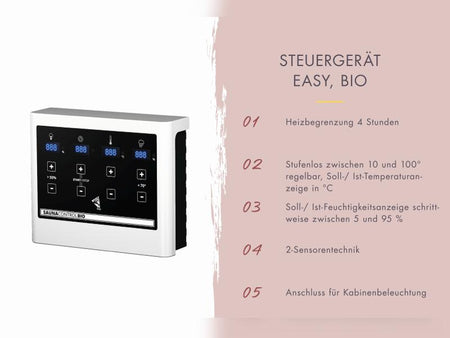 Karibu Saunahaus Catalina, schwarz-inkl. 9 kW Bioofen ext. Steuerung- inkl. Vorraum, 73 mm