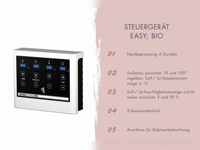 Karibu Saunahaus Catalina, schwarz-inkl. 9 kW Bioofen ext. Steuerung- inkl. Vorraum, 73 mm
