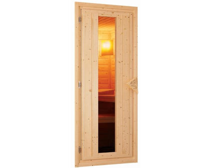Karibu Saunahaus Hytti 2  38 mm - ohne Ofen - inkl. Energiespartür und Fußboden
