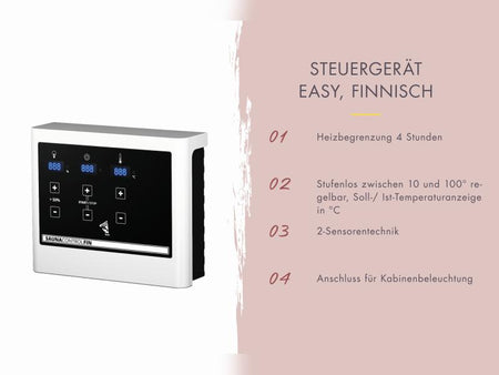 Karibu Saunahaus Laguna, schwarz,73 mm -inkl. 9 kW Ofen ext. Steuerung