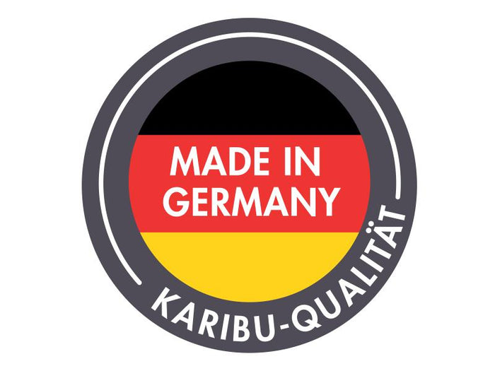 Karibu Saunahaus Mainburg 2 Set 0, inkl. 9 kW Bioofen ext. Steuerung, naturbelassen