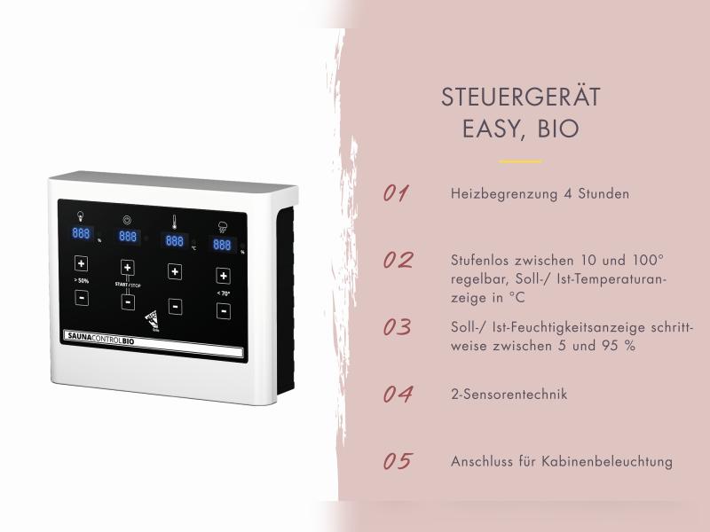 Karibu Saunahaus Mainburg 2 Set 0, inkl. 9 kW Bioofen ext. Steuerung, naturbelassen