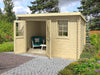 Lasita Blockbohlenhaus Amira 230 natur 28 mm