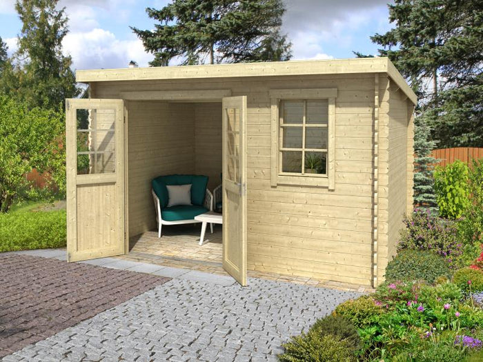 Lasita Blockbohlenhaus Amira 230 natur 28 mm