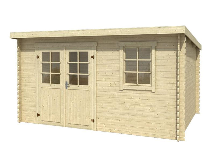 Lasita Blockbohlenhaus Amira 275 natur 28 mm